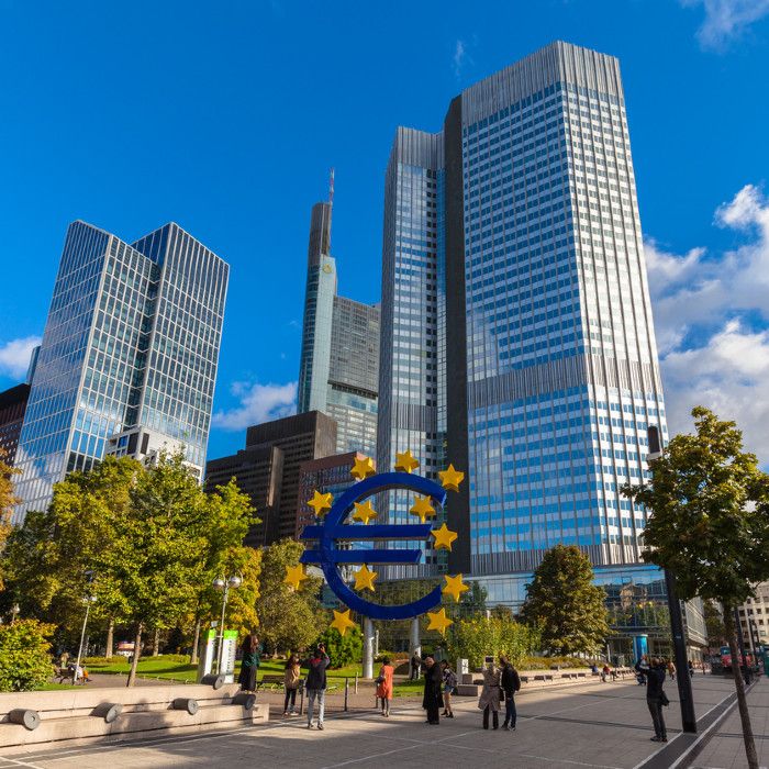 Outside European Central Bank Building