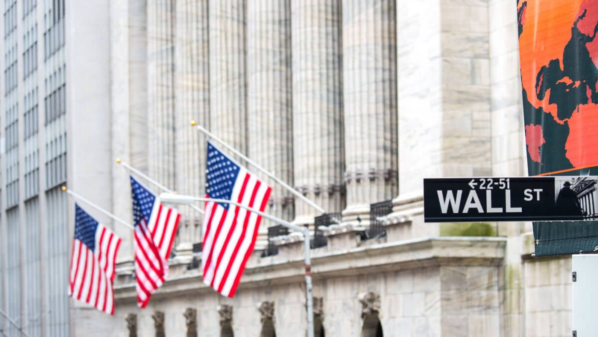 Wall street sign in New York