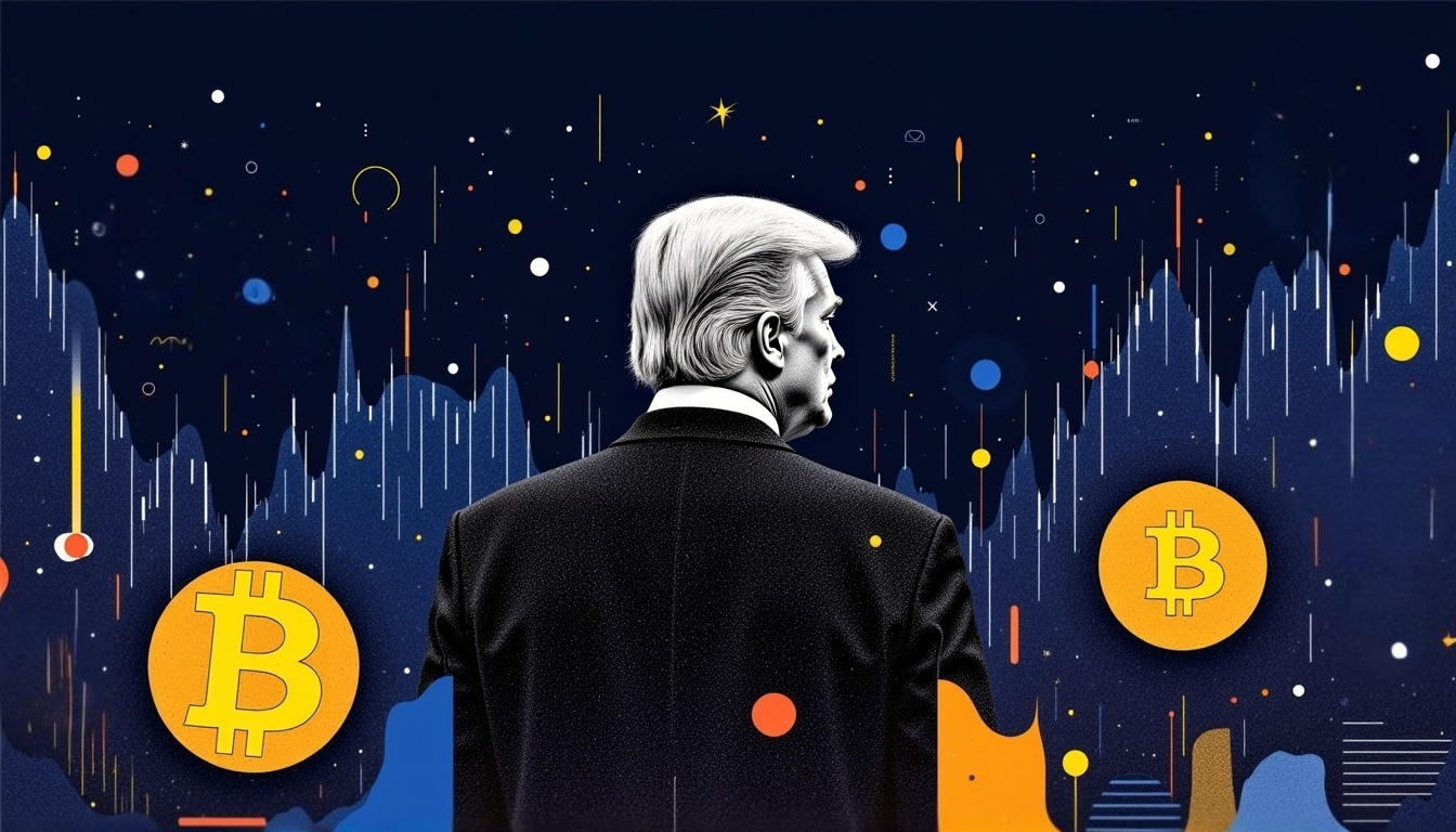 AI image of Trump and how he impact 2025 economic