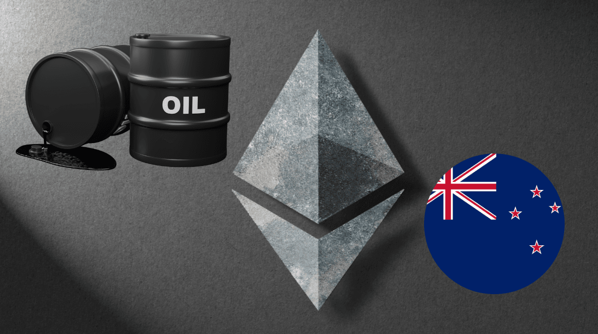 A barrel of oil and a silver pyramid

Description automatically generated